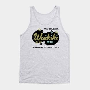 Vintage Retro Waikiki Motel Anaheim Tank Top